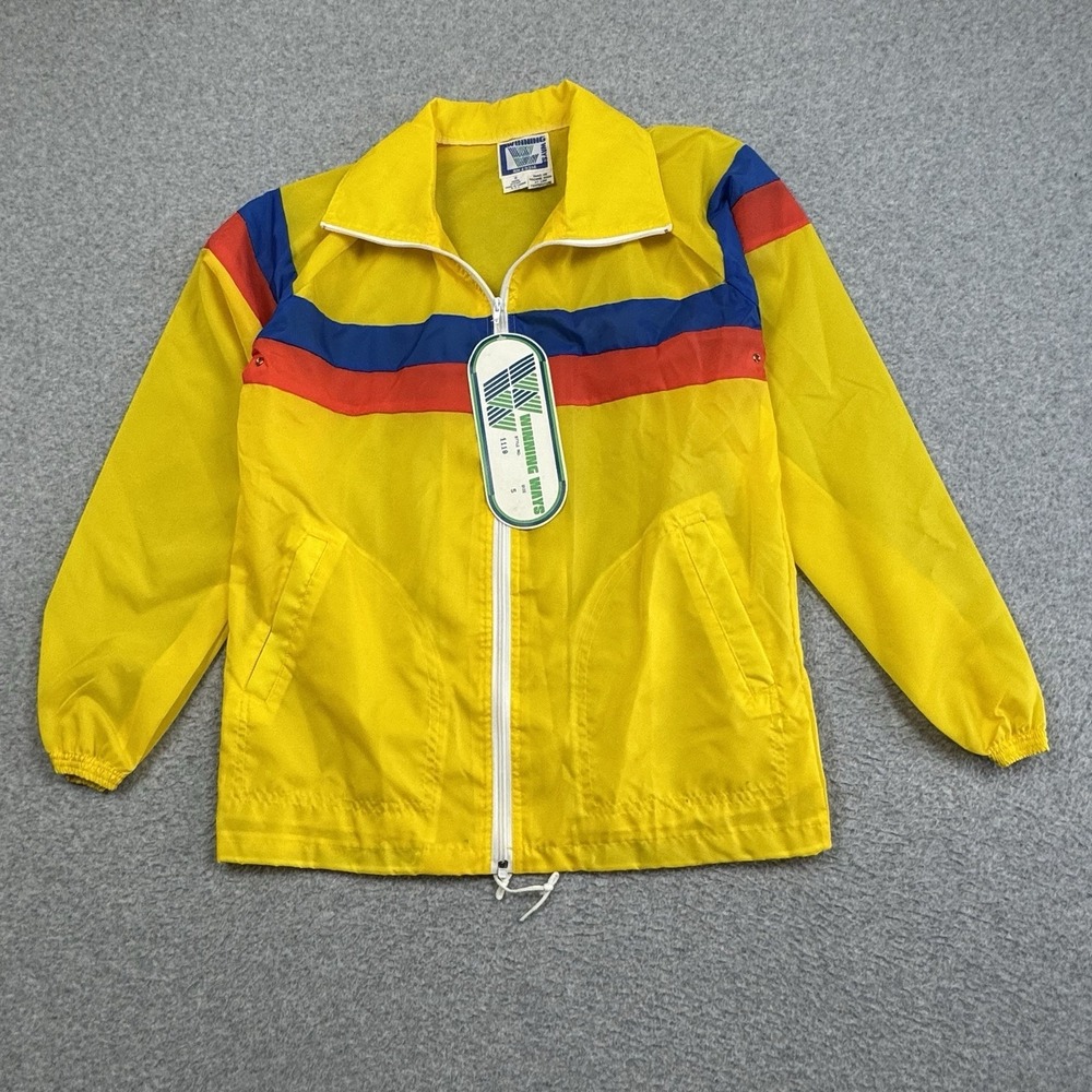 Vintage 70s Deadstock Winning Ways Windbreaker Jacket Small Color block Racing